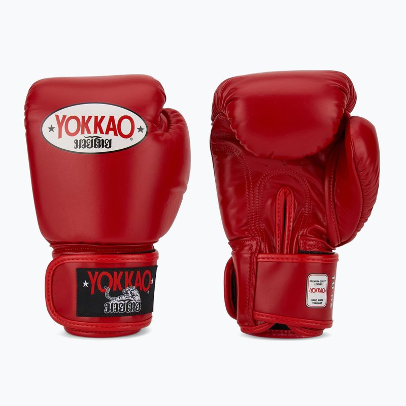 Мъжки боксови ръкавици YOKKAO Matrix red