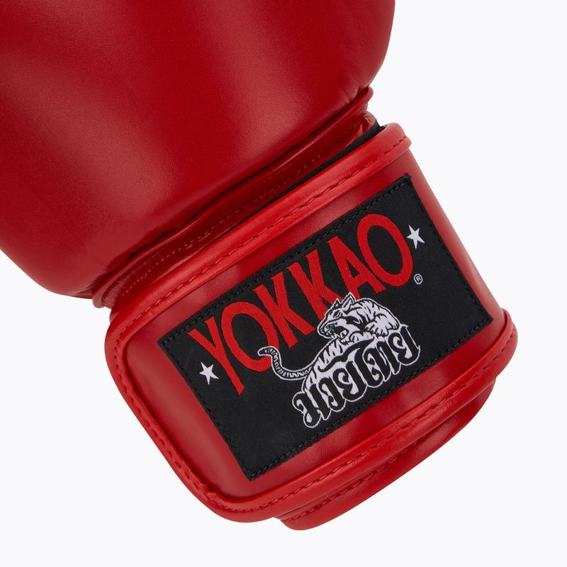 Мъжки боксови ръкавици YOKKAO Matrix red 6