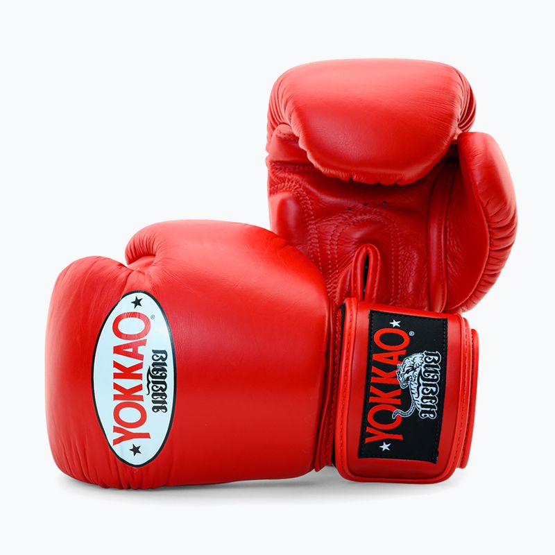 Мъжки боксови ръкавици YOKKAO Matrix red 7