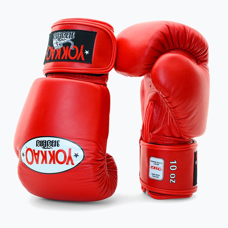 Мъжки боксови ръкавици YOKKAO Matrix red 8