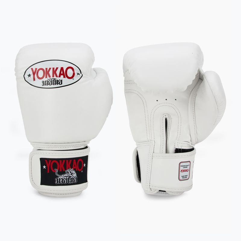 Мъжки боксови ръкавици YOKKAO Matrix white