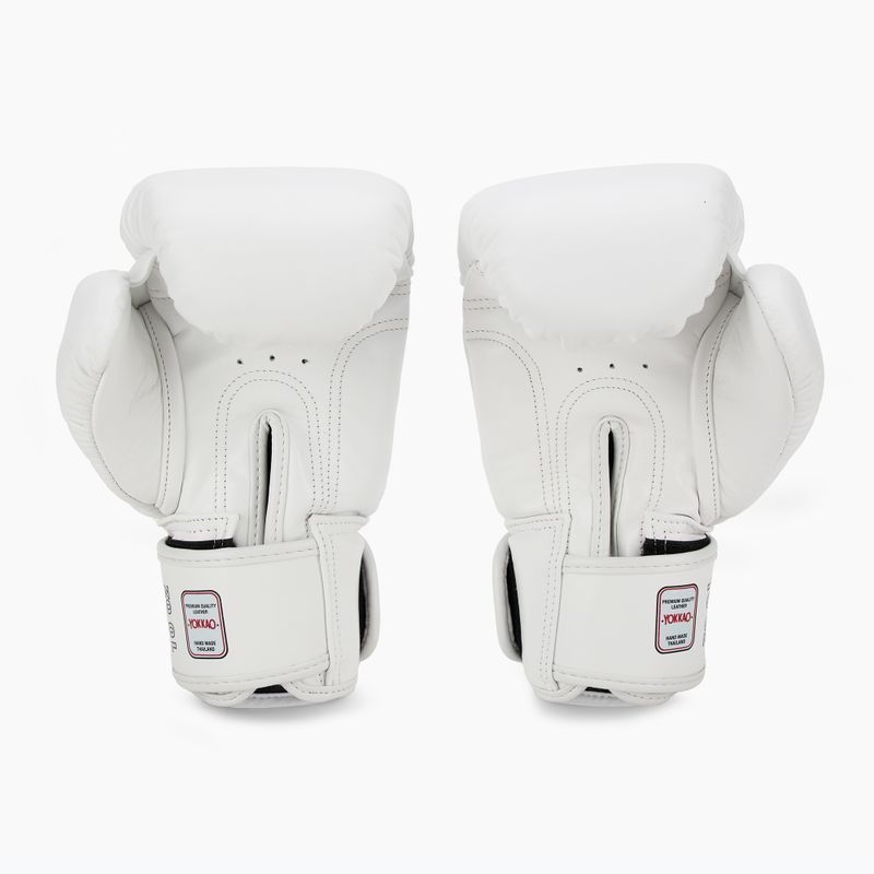 Мъжки боксови ръкавици YOKKAO Matrix white 3