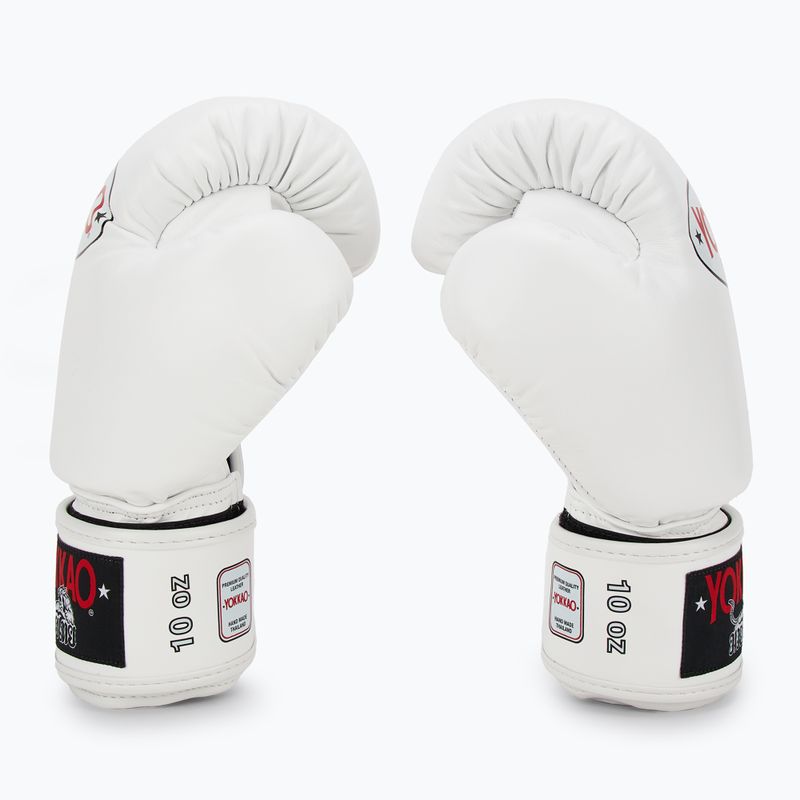 Мъжки боксови ръкавици YOKKAO Matrix white 4
