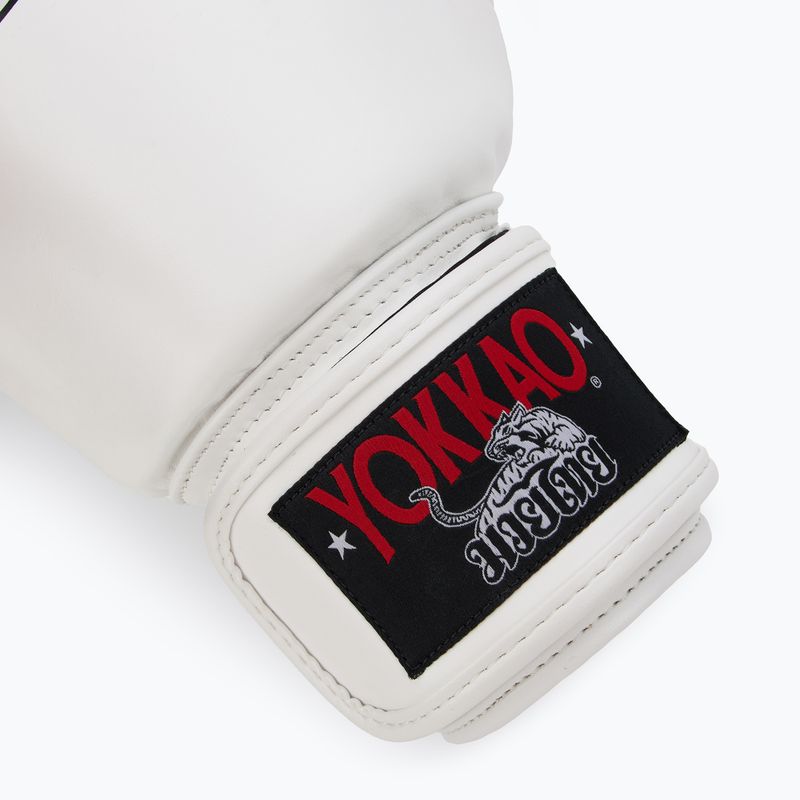 Мъжки боксови ръкавици YOKKAO Matrix white 6
