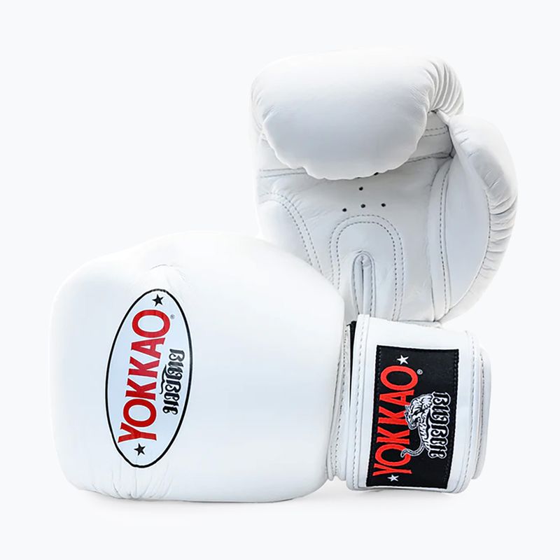 Мъжки боксови ръкавици YOKKAO Matrix white 7