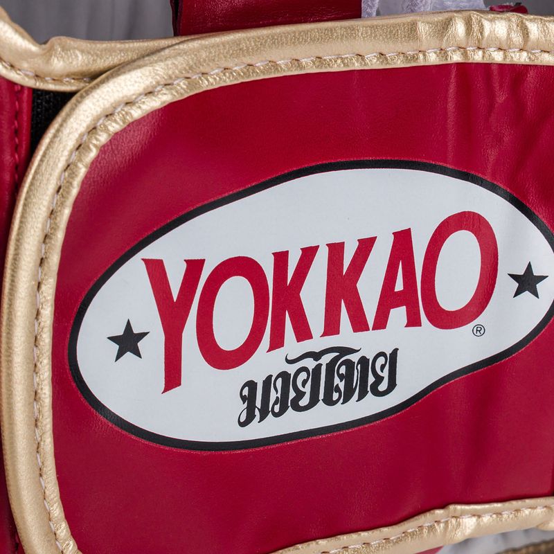 YOKKAO Тренировъчна защита на главата бойна спортна каска червена HYGL-1-2 4