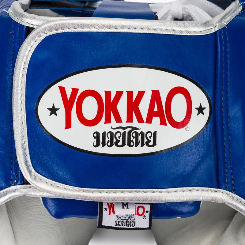 Мъжка боксова каска YOKKAO Training blue 5