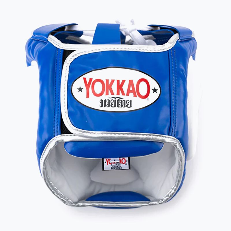Мъжка боксова каска YOKKAO Training blue 2