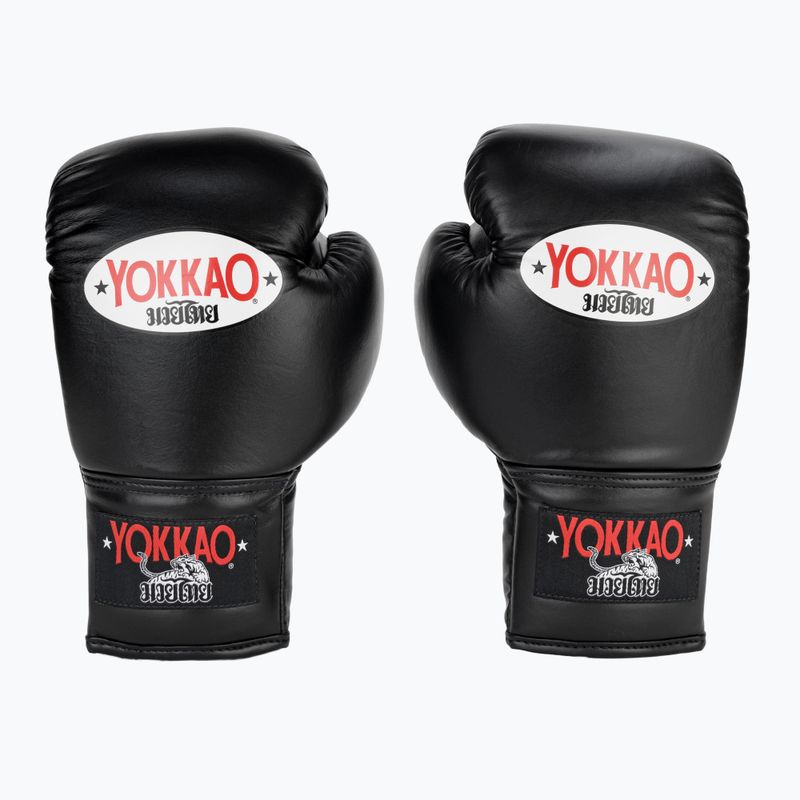 Мъжки боксови ръкавици YOKKAO Matrix Lace Up black 2