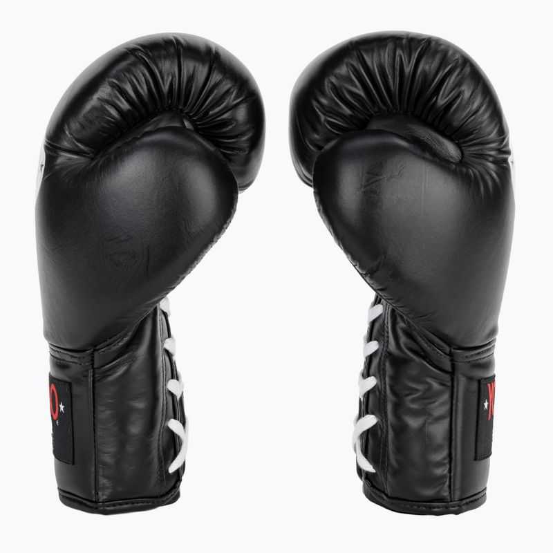 Мъжки боксови ръкавици YOKKAO Matrix Lace Up black 4