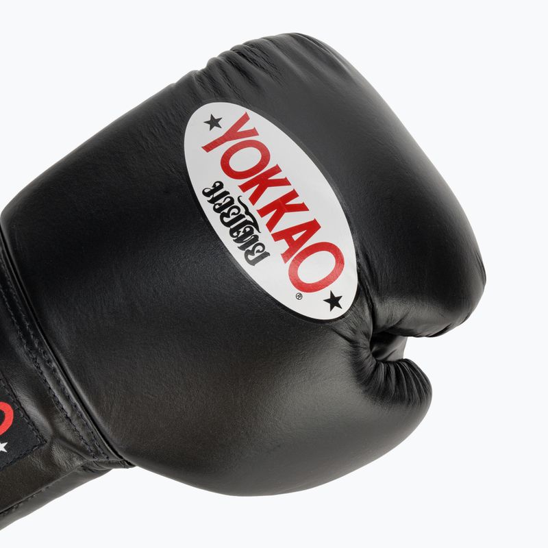 Мъжки боксови ръкавици YOKKAO Matrix Lace Up black 5