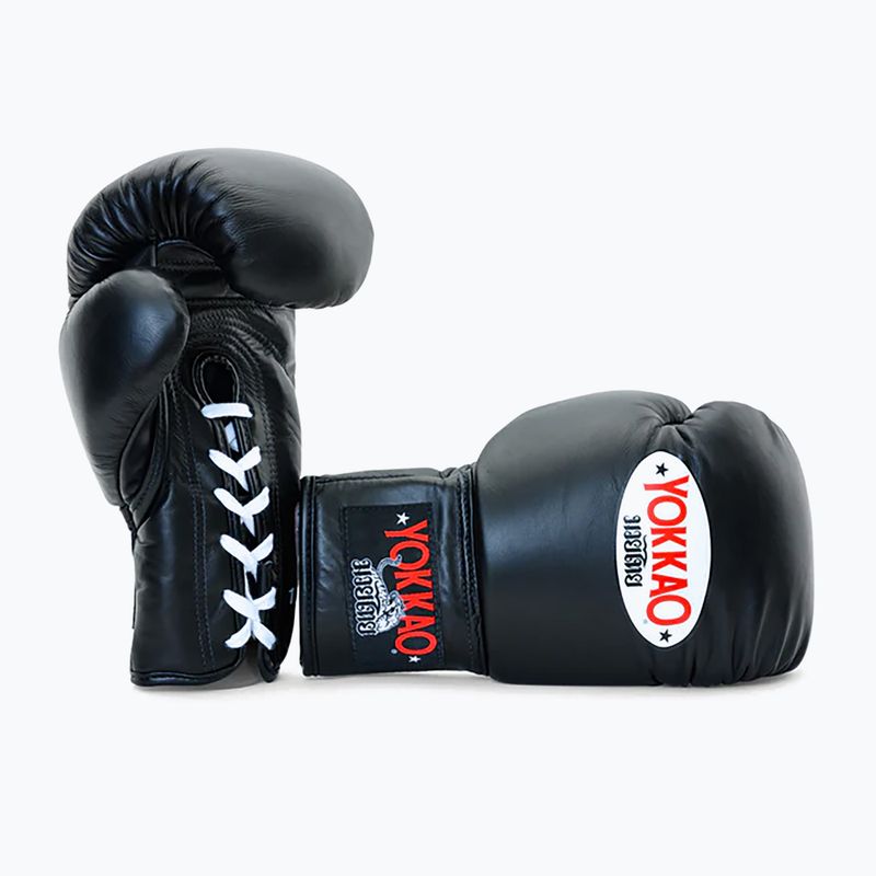 Мъжки боксови ръкавици YOKKAO Matrix Lace Up black 3
