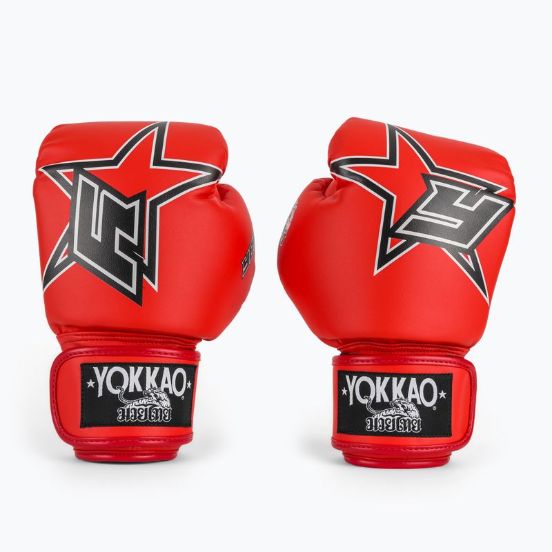 Боксьорски ръкавици YOKKAO Institution Boxing red 2