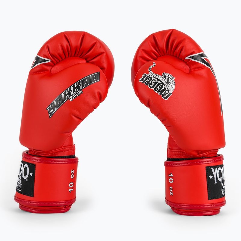 Боксьорски ръкавици YOKKAO Institution Boxing red 4