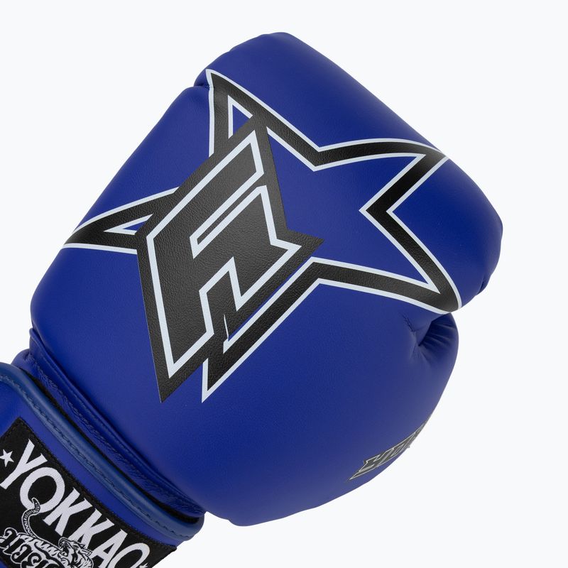 Боксови ръкавици YOKKAO Institution Boxing blue 5