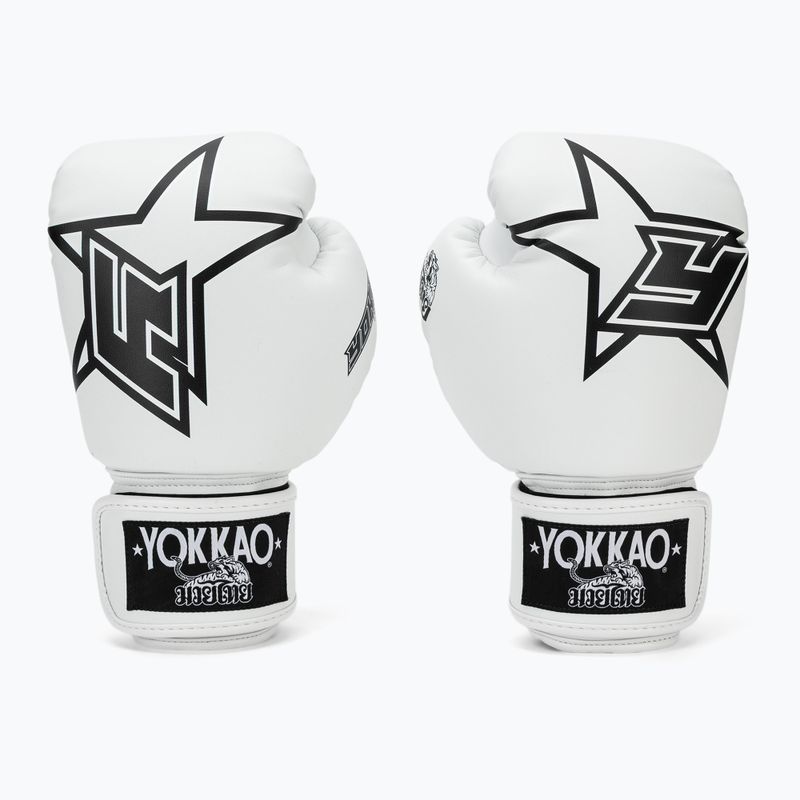 Боксьорски ръкавици YOKKAO Institution Boxing white 2