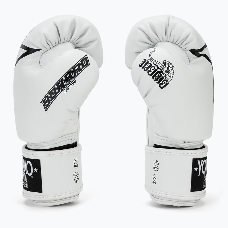 Боксьорски ръкавици YOKKAO Institution Boxing white 4