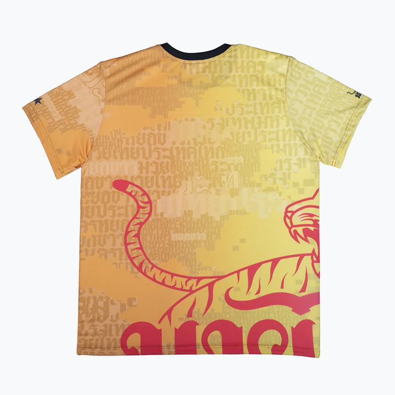 Тренировъчна тениска YOKKAO Breakfast At The Gym жълта WTYS-BG-21 2