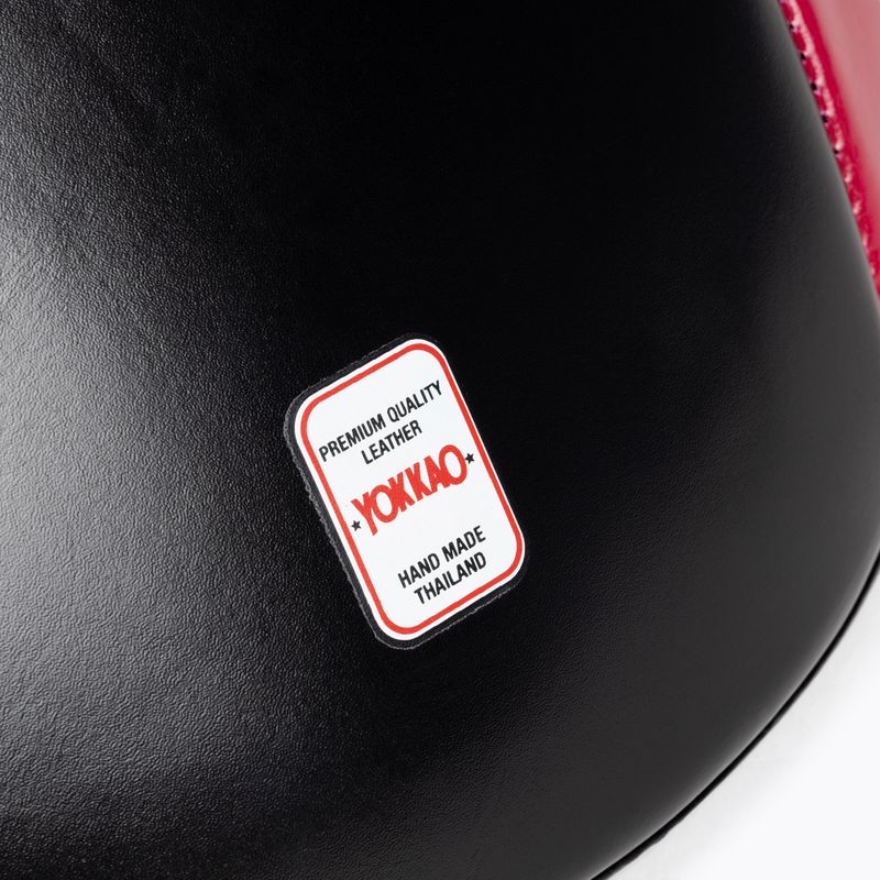 YOKKAO ударен тренировъчен колан за корем черен/червен BYPL-18 4