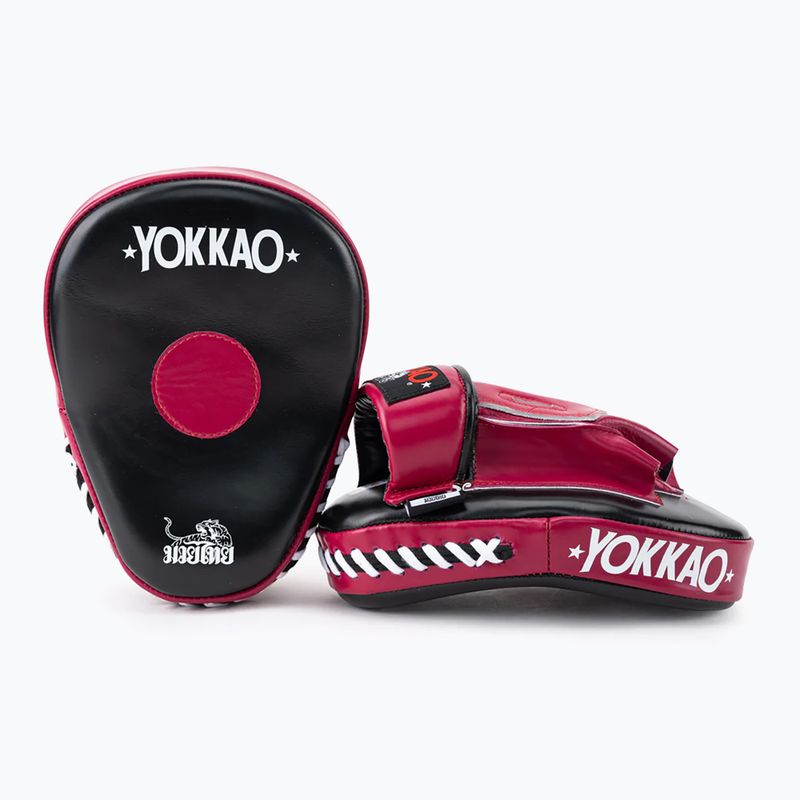 YOKKAO Focus Ръкавици Отворени тренировъчни дискове черно и червено FYML-18 4