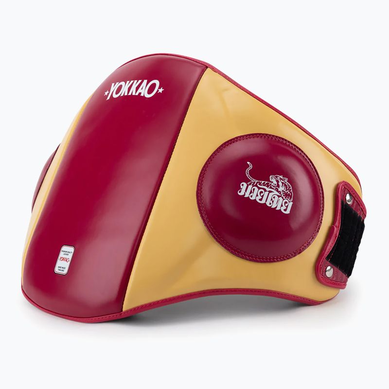 Ударно-тренировъчен колан YOKKAO червен/жълт BYPL-21 2