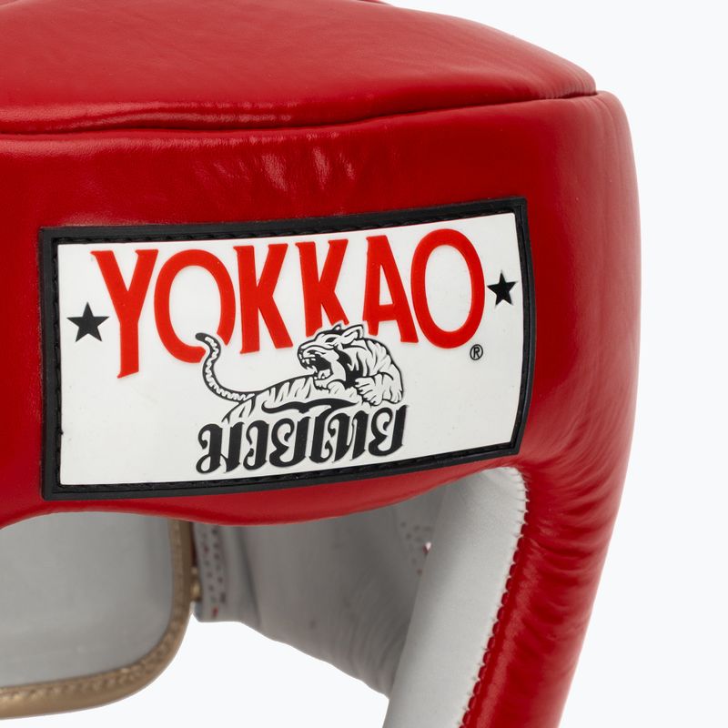 Боксова каска YOKKAO Competition red 4