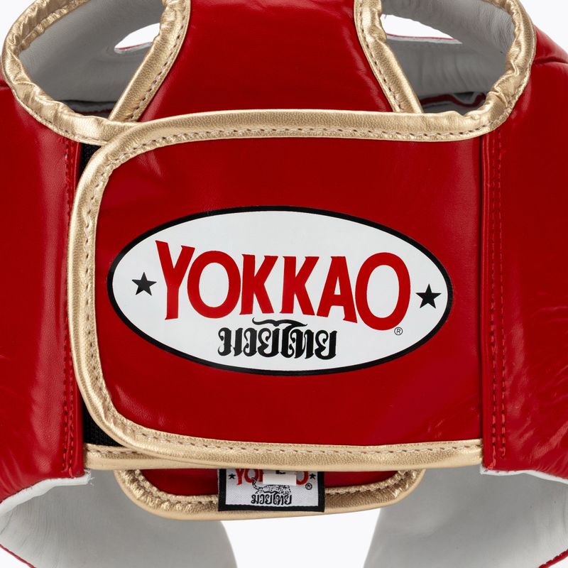 Боксова каска YOKKAO Competition red 5