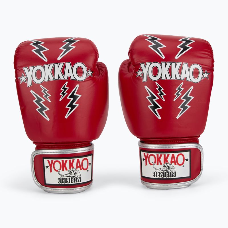 Мъжки боксови ръкавици YOKKAO Stadium red 2