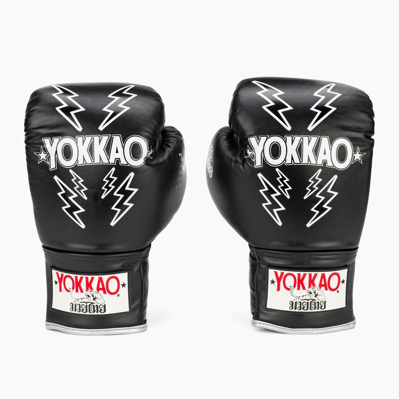 Мъжки боксови ръкавици YOKKAO Stadium Lace Up black 2