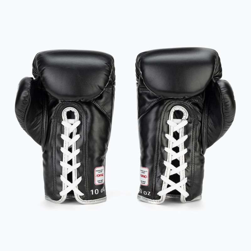 Мъжки боксови ръкавици YOKKAO Stadium Lace Up black 3