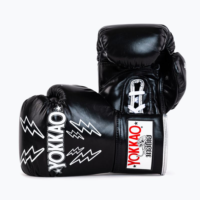 Мъжки боксови ръкавици YOKKAO Stadium Lace Up black