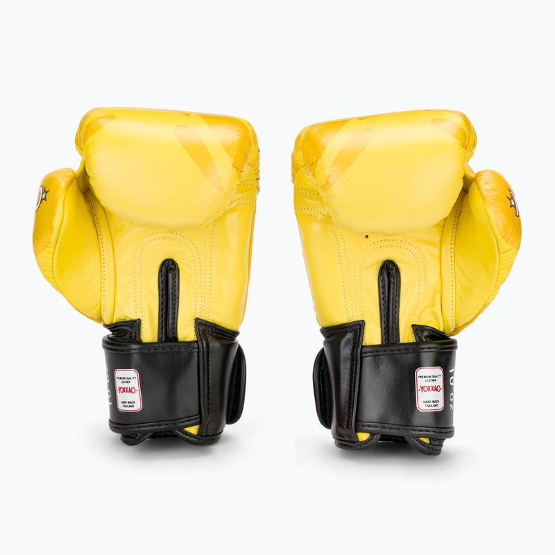 Мъжки боксови ръкавици YOKKAO Primate yellow 3