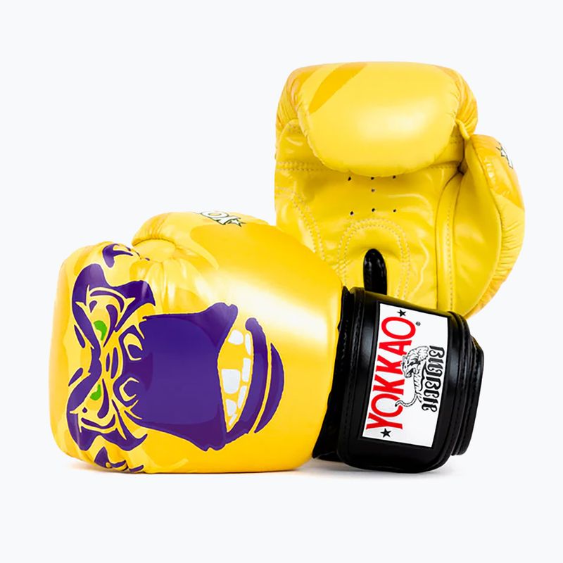Мъжки боксови ръкавици YOKKAO Primate yellow