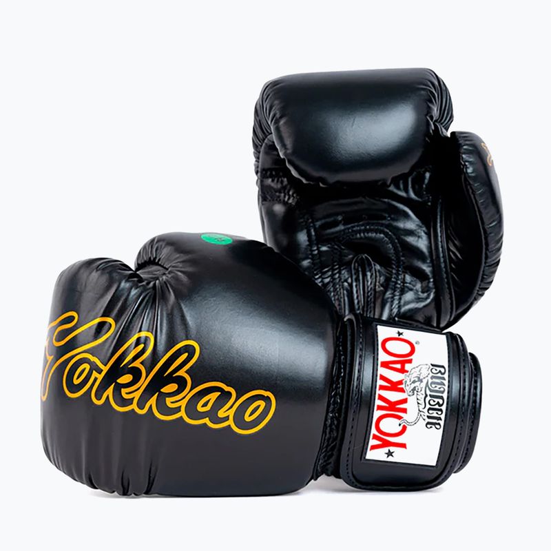 Мъжки боксови ръкавици YOKKAO Wax black