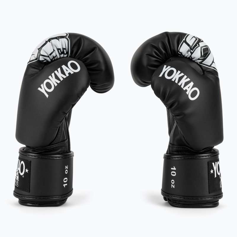 Боксьорски ръкавици YOKKAO Lettering Boxing black 4