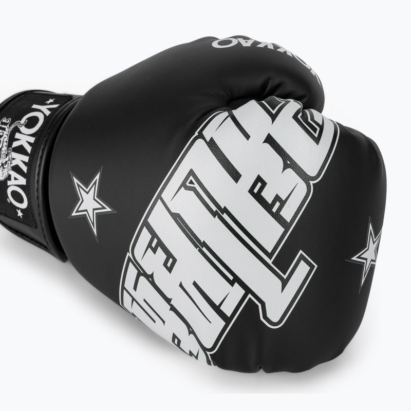 Боксьорски ръкавици YOKKAO Lettering Boxing black 5