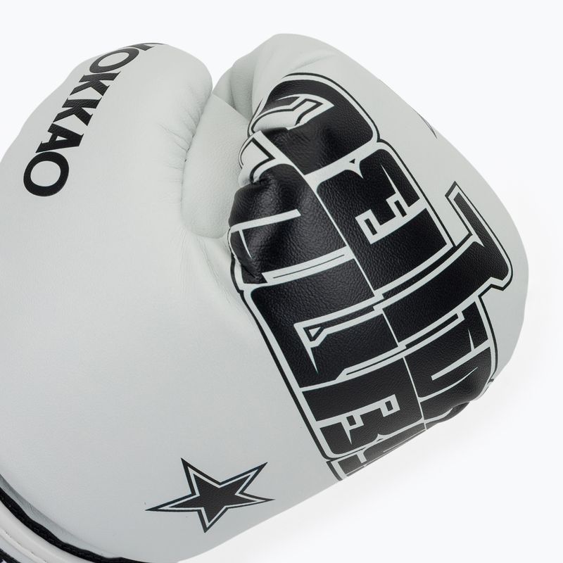 Боксьорски ръкавици YOKKAO Lettering Boxing white 5