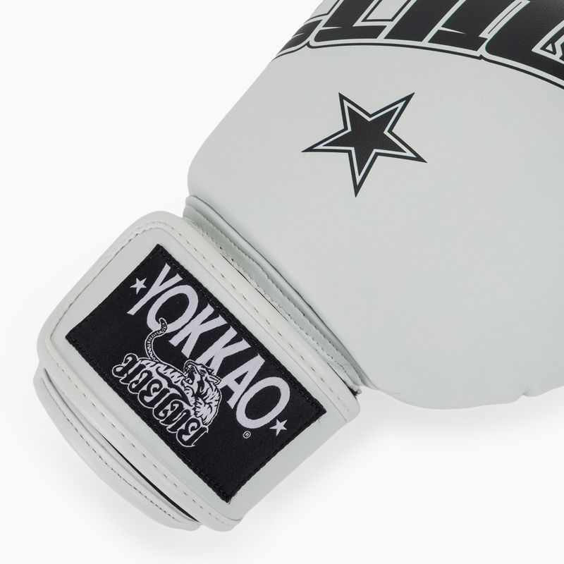 Боксьорски ръкавици YOKKAO Lettering Boxing white 6