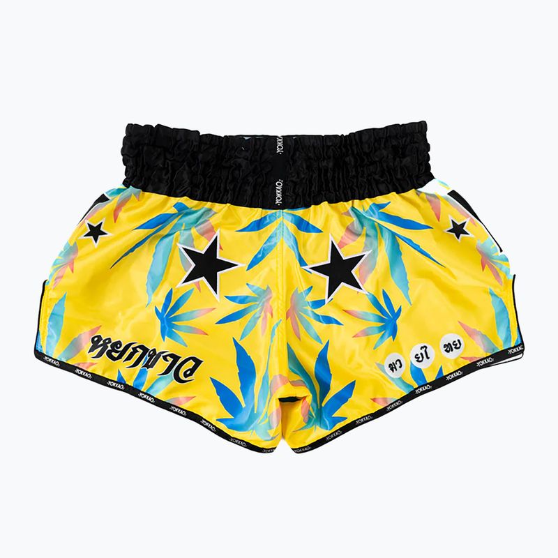 Мъжки шорти за тренировка YOKKAO Wax CarbonFit yellow 2