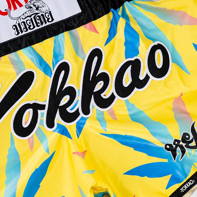 Мъжки шорти за тренировка YOKKAO Wax CarbonFit yellow 3
