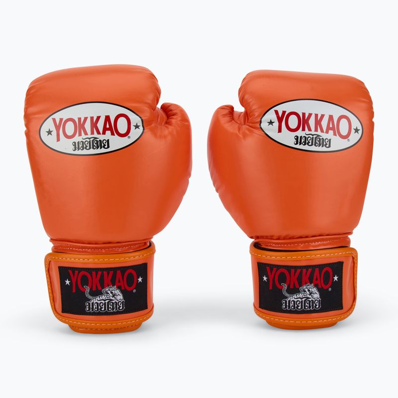 Мъжки боксови ръкавици YOKKAO Matrix orange ibis 2
