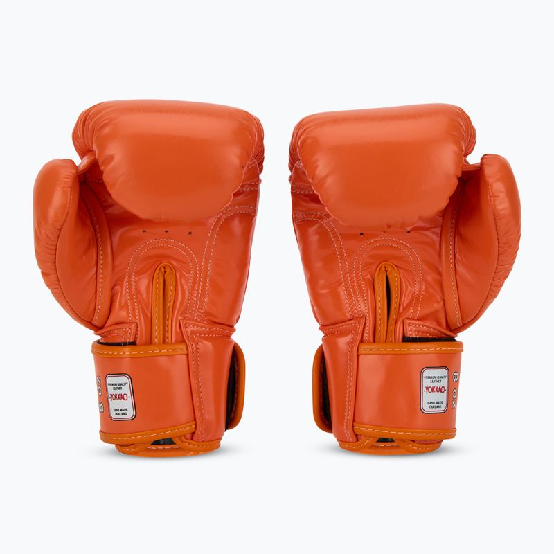 Мъжки боксови ръкавици YOKKAO Matrix orange ibis 3