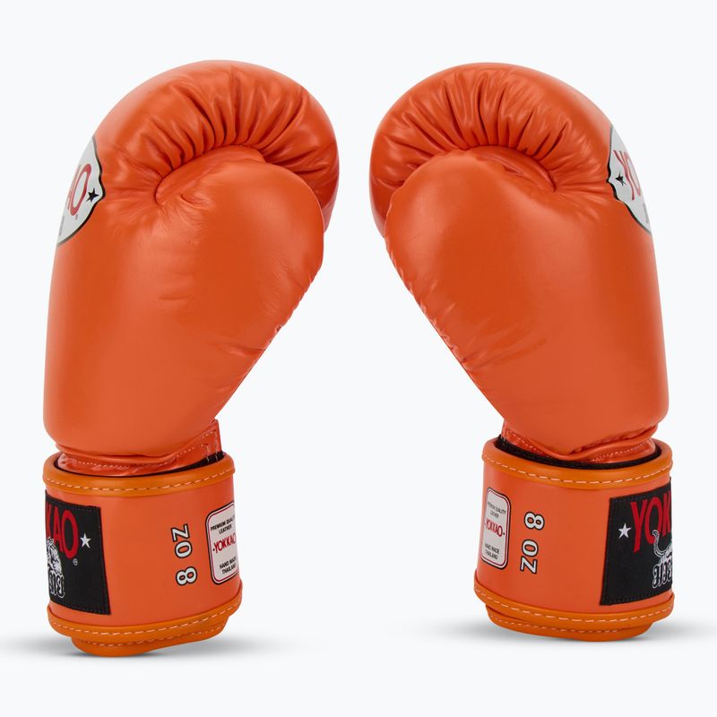 Мъжки боксови ръкавици YOKKAO Matrix orange ibis 4