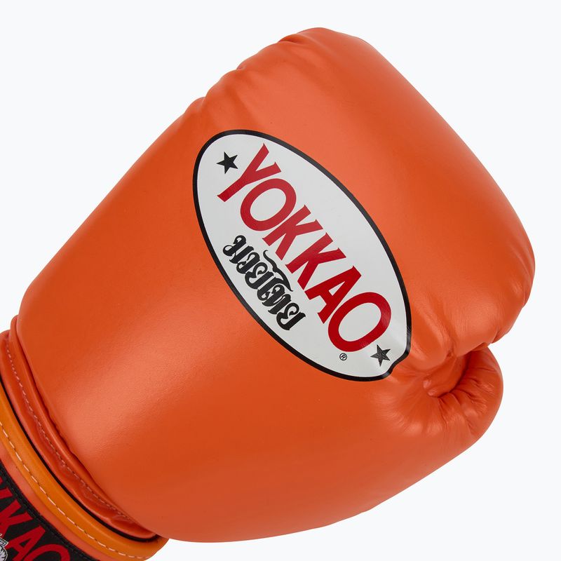 Мъжки боксови ръкавици YOKKAO Matrix orange ibis 5