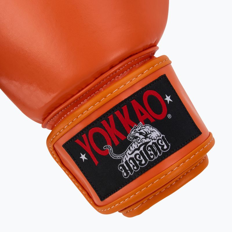 Мъжки боксови ръкавици YOKKAO Matrix orange ibis 6