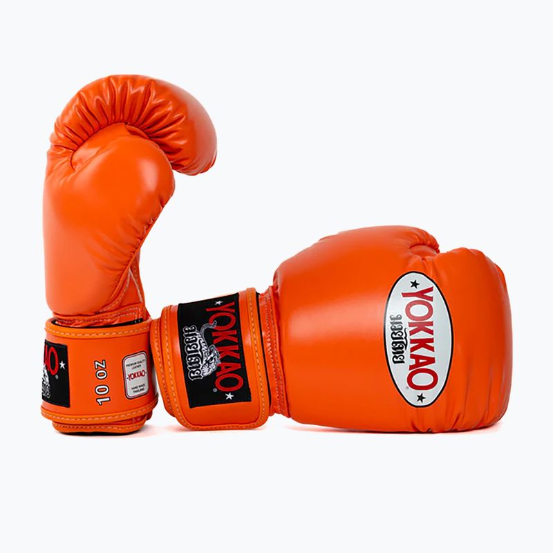 Мъжки боксови ръкавици YOKKAO Matrix orange ibis 9