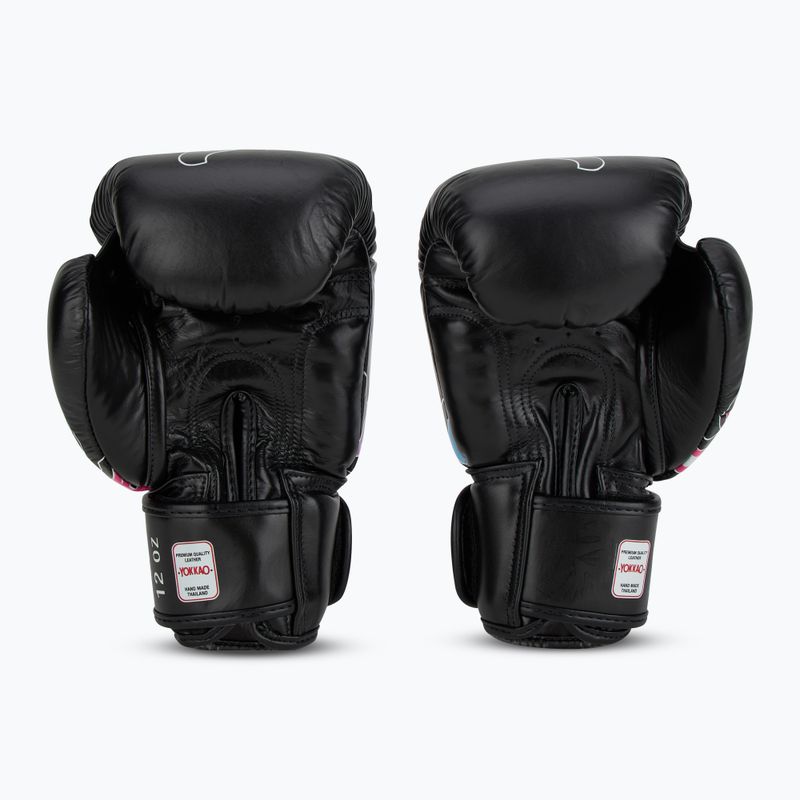 Мъжки боксови ръкавици YOKKAO Flames black 3
