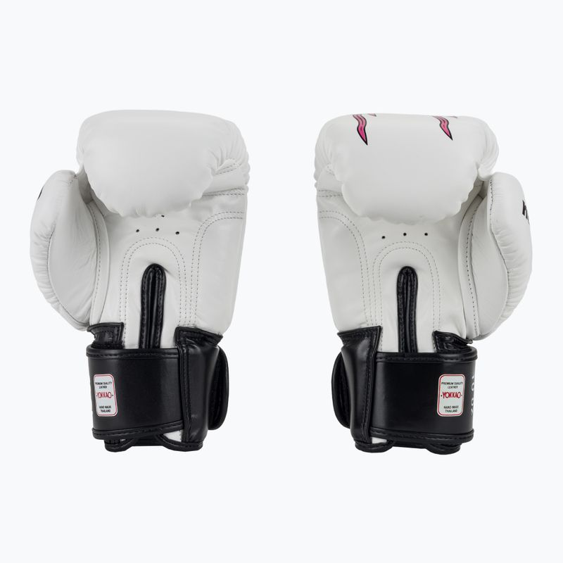 Мъжки боксьорски ръкавици YOKKAO East Club white 3