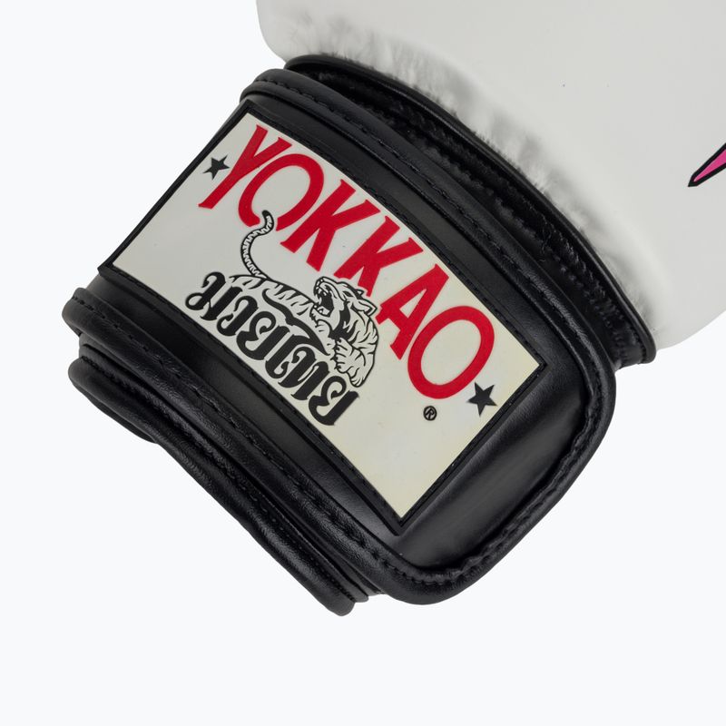 Мъжки боксьорски ръкавици YOKKAO East Club white 6