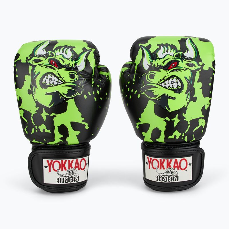 Мъжки боксови ръкавици YOKKAO Angry Bull black 2